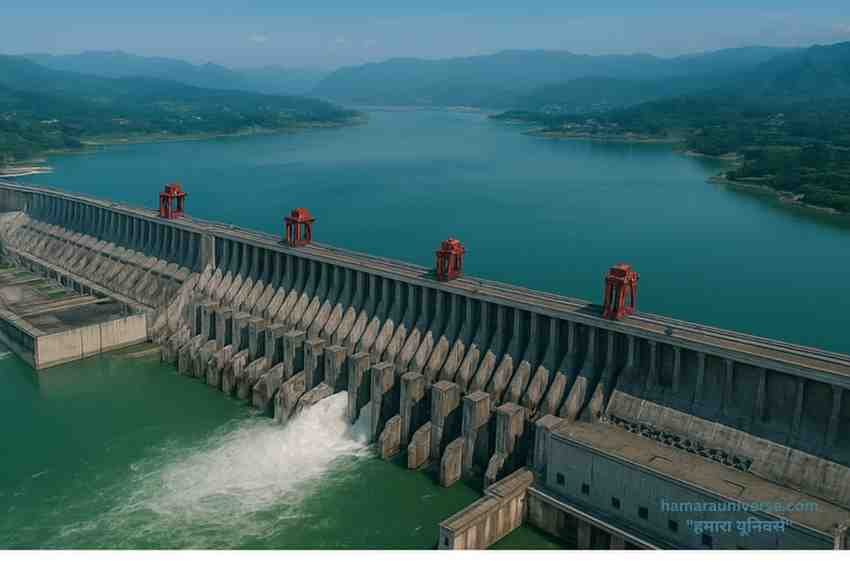 चीन का थ्री गॉर्जेस डैम (Three Gorges Dam), यांग्त्ज़ी नदी पर बना दुनिया का सबसे बड़ा जलविद्युत बांध