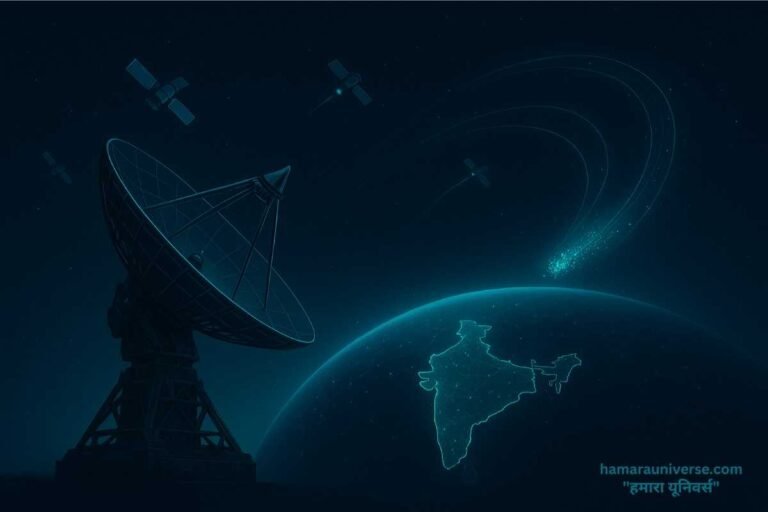 ISRO प्रोजेक्ट नेत्र – भारत का स्पेस सर्विलांस और अर्ली वार्निंग सिस्टम, जो अंतरिक्ष में सैटेलाइट्स और मलबे (space debris) को ट्रैक करता है।