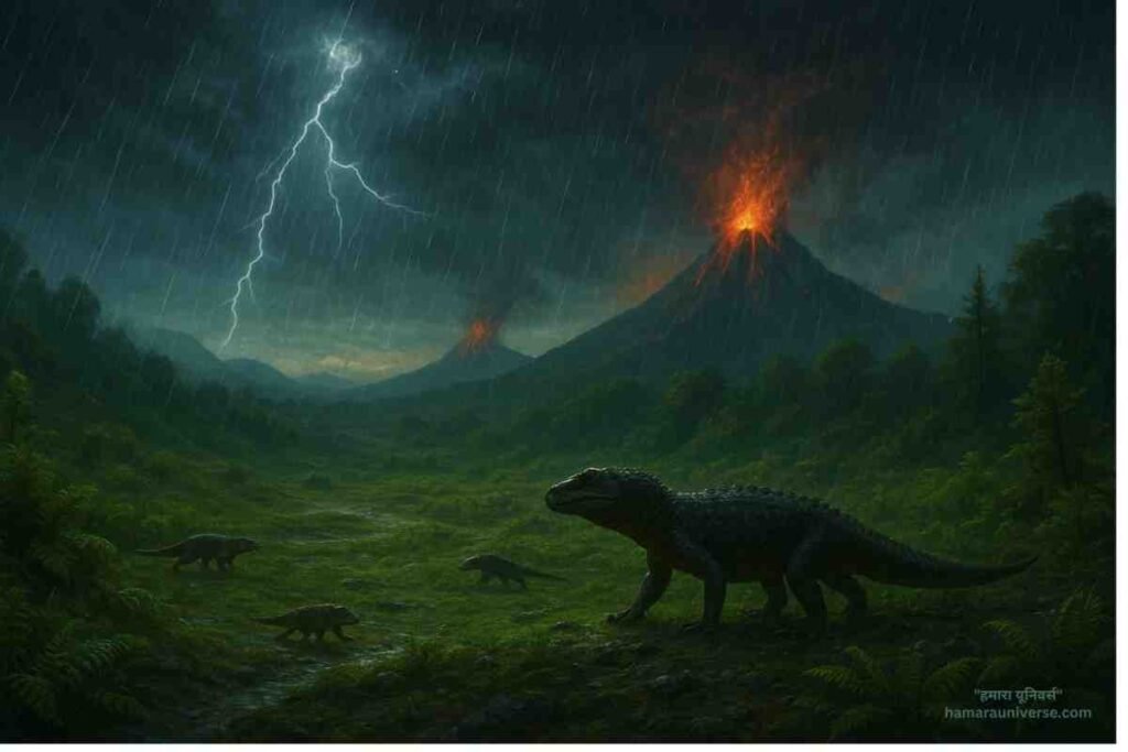 carnian-pluvial-event рдХрд╛рд░реНрдирд┐рдпрди рдкреНрд▓реБрд╡рд┐рдпрд▓ рдЗрд╡реЗрдВрдЯ (Carnian Pluvial Event) тАУ рдЬрдм рдкреГрдереНрд╡реА рдкрд░ рдПрдХ рдорд┐рд▓рд┐рдпрди рд╕рд╛рд▓ рддрдХ рдмрд╛рд░рд┐рд╢ рд╣реБрдИред